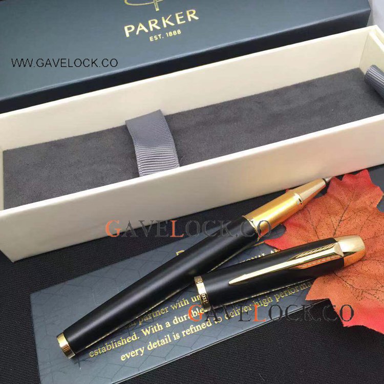 Free Shipping PARKER IM Matte Rollerball Gold-coated